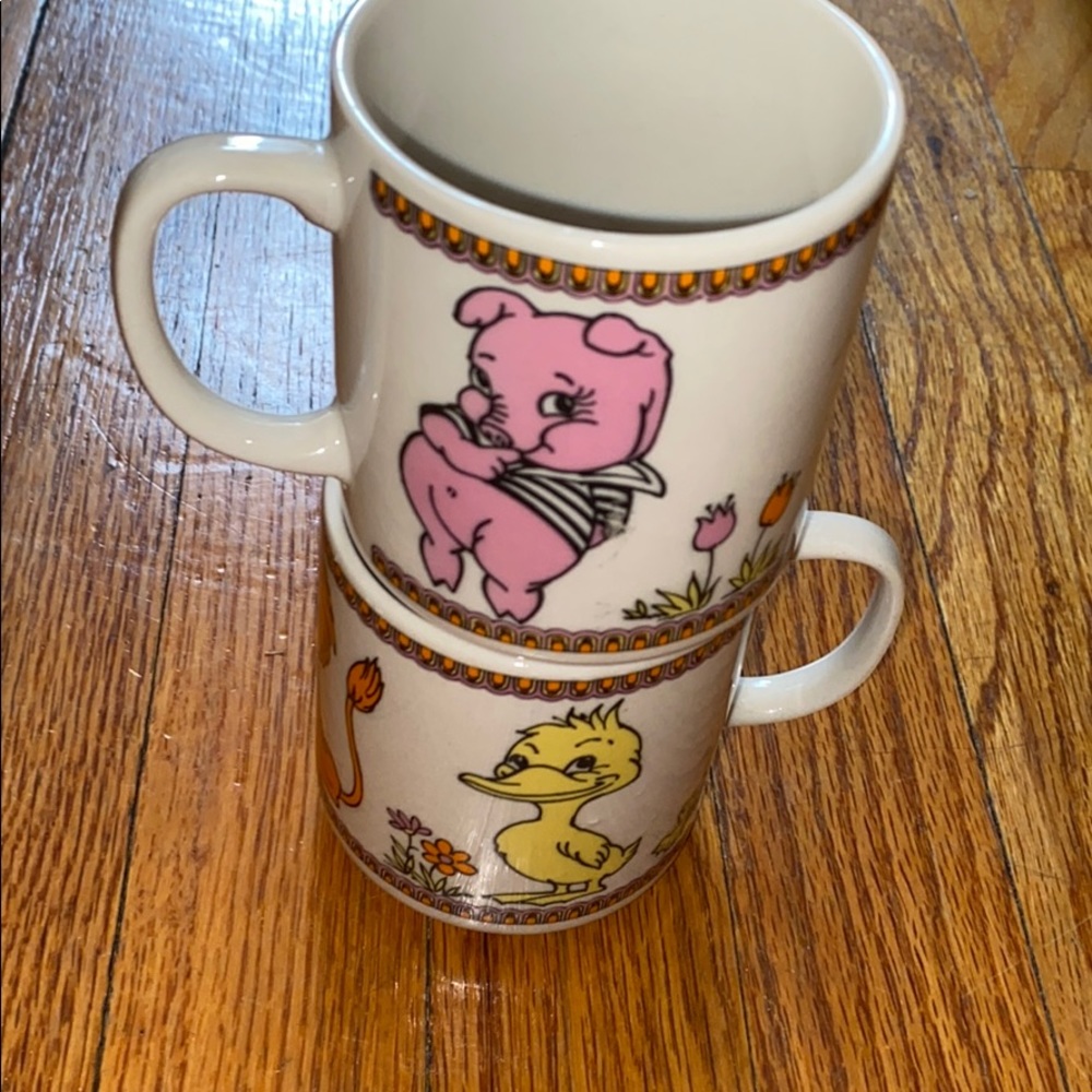 Vintage coffee mugs
